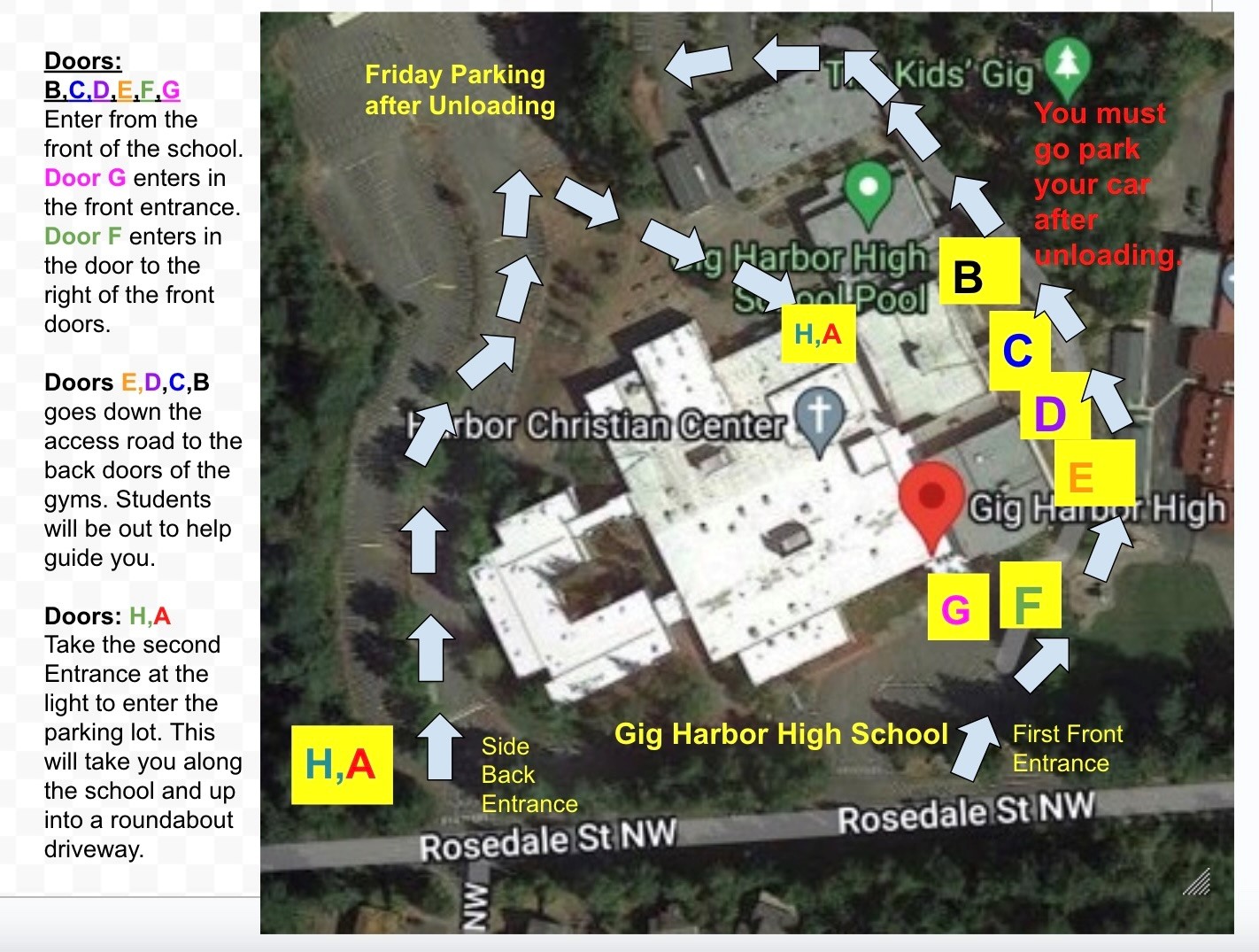Campus Map - Vendor Loading Instructions